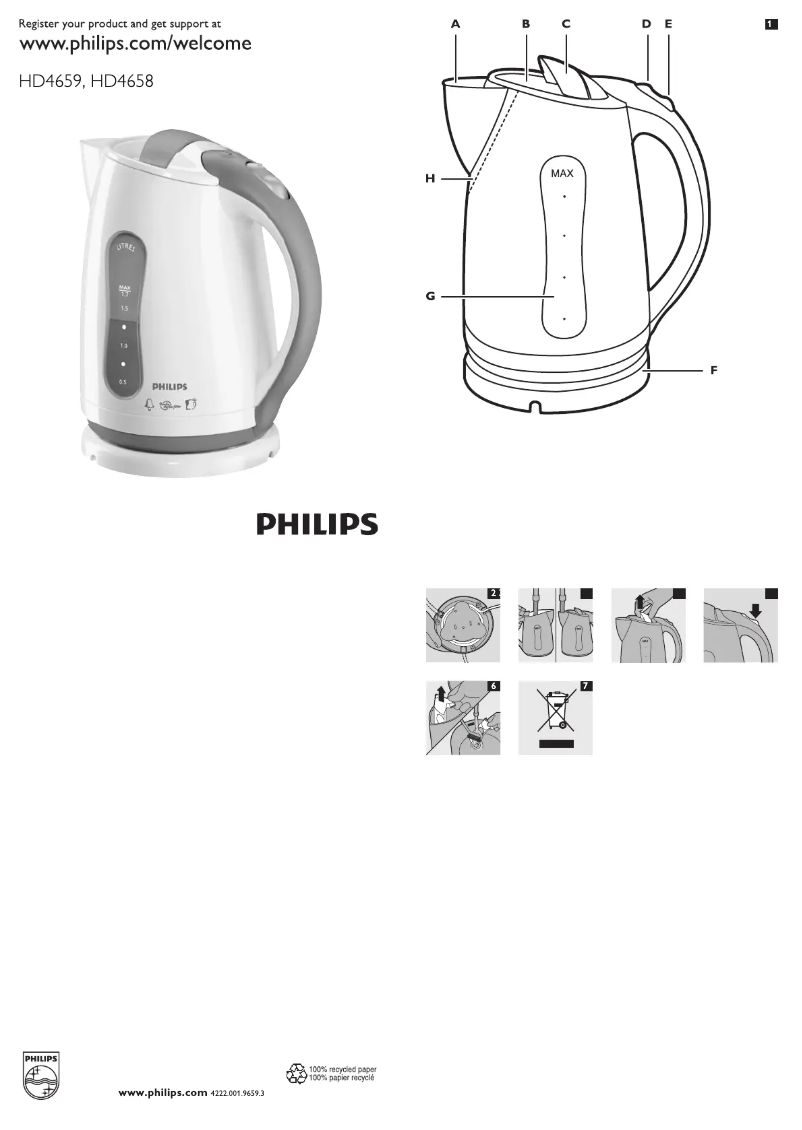 Página 1 del manual Manual de usuario Philips HD4658