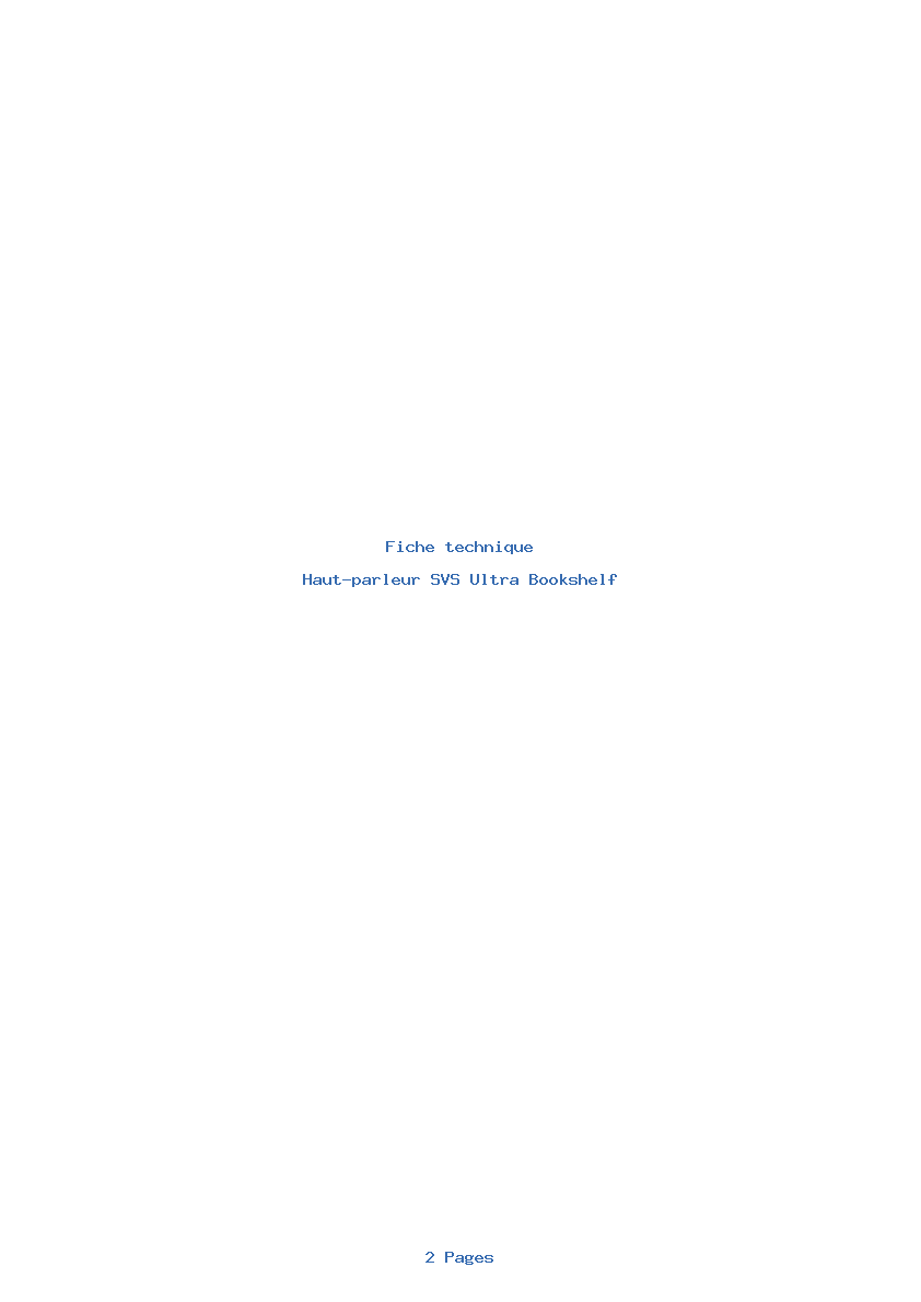 Image de la première page du manuel de l'appareil Ultra Bookshelf