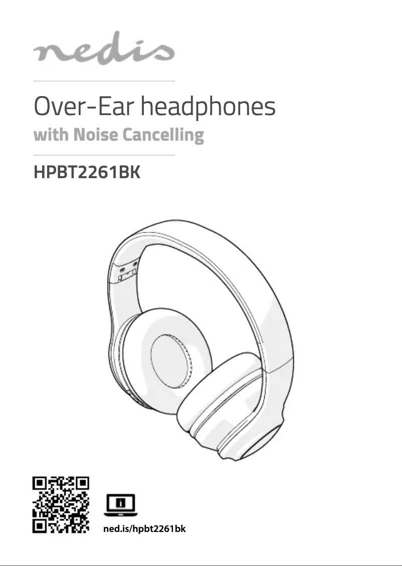 Page 1 de la notice Manuel utilisateur Nedis HPBT2261BK