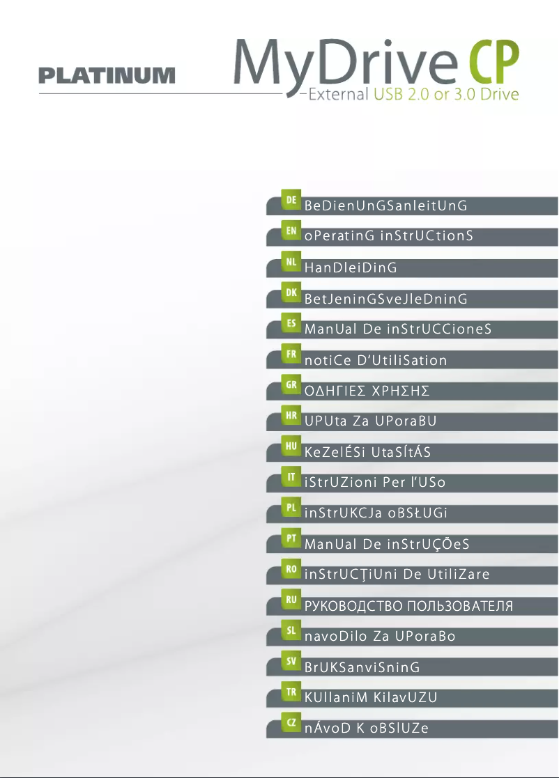 Página 1 del manual Manual de usuario Bestmedia MyDrive CP