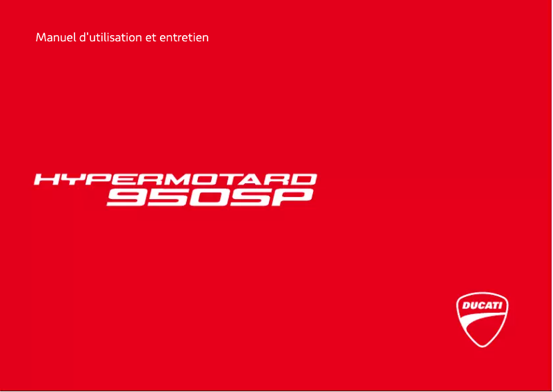 Page 1 of the manual User Manual Ducati Hypermotard 950 SP (2019)