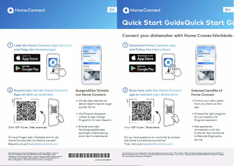 Page 1 de la notice Guide d'installation Bosch SMS4EMW02E