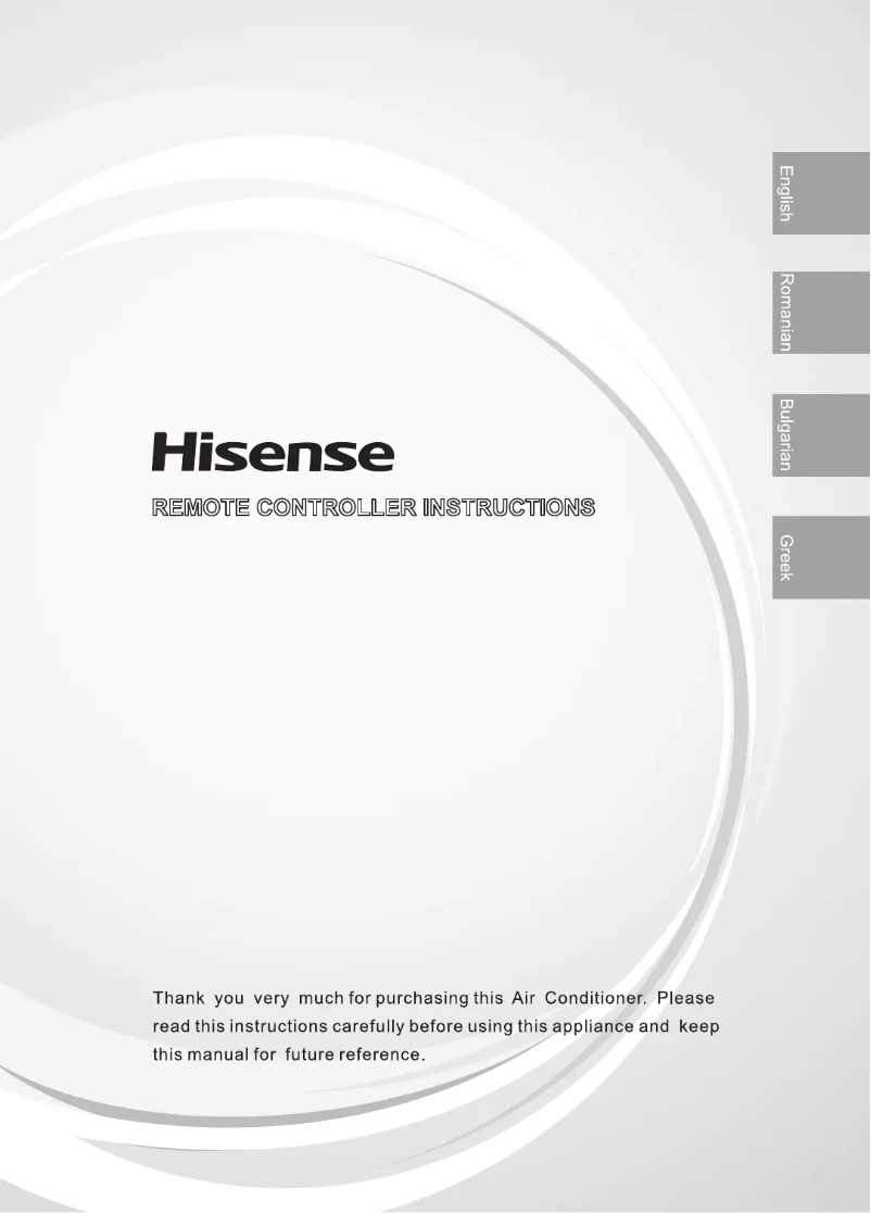 Page 1 of the manual User Manual Hisense CF70BT1FG