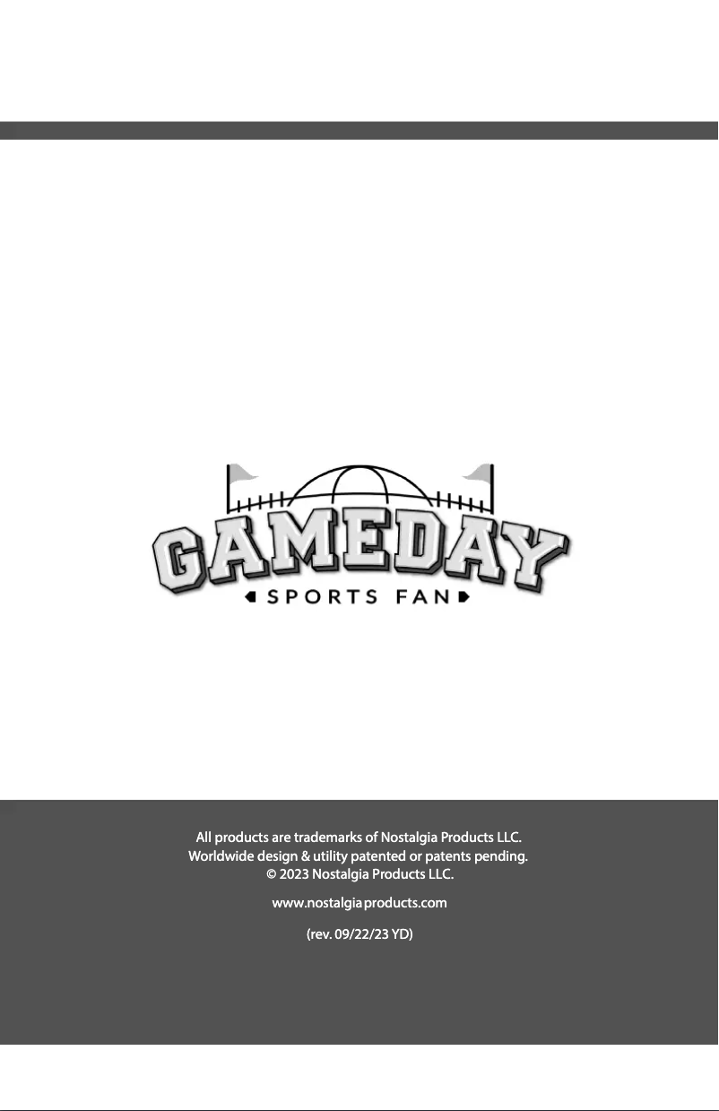 Page 1 de la notice Manuel utilisateur GameDay GDLSAS8RDSL