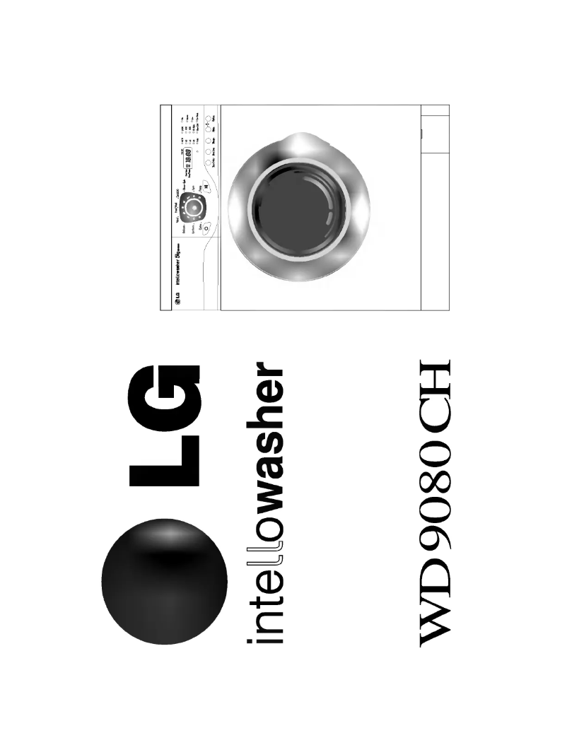 Page 1 de la notice Manuel utilisateur LG WD-9080CH