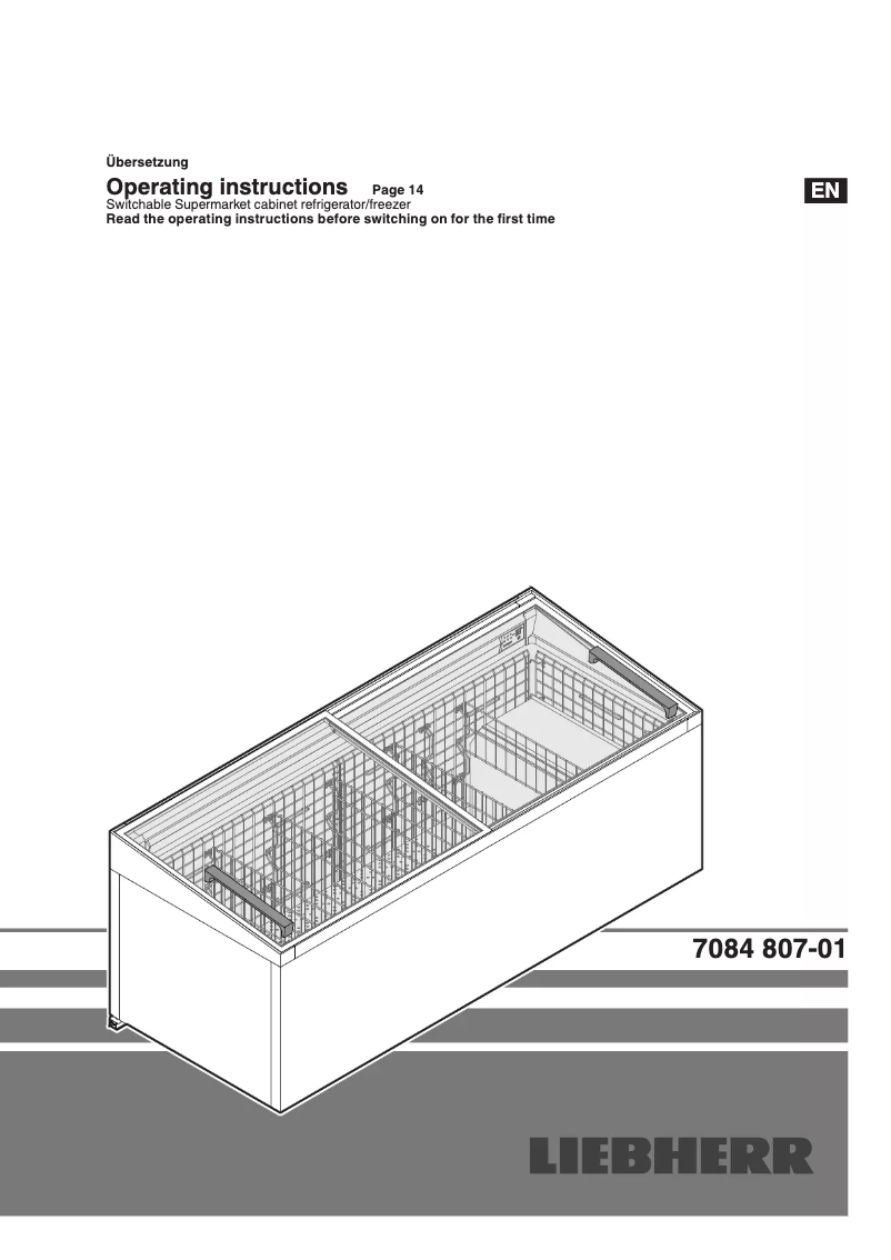 Page 1 de la notice Manuel utilisateur Liebherr STs 872