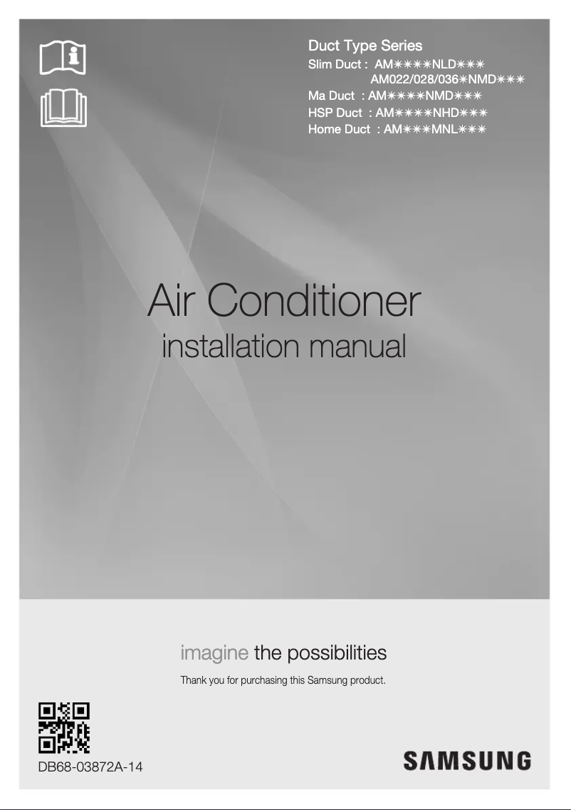 Page 1 de la notice Guide d'installation Samsung AM128FNMDEH