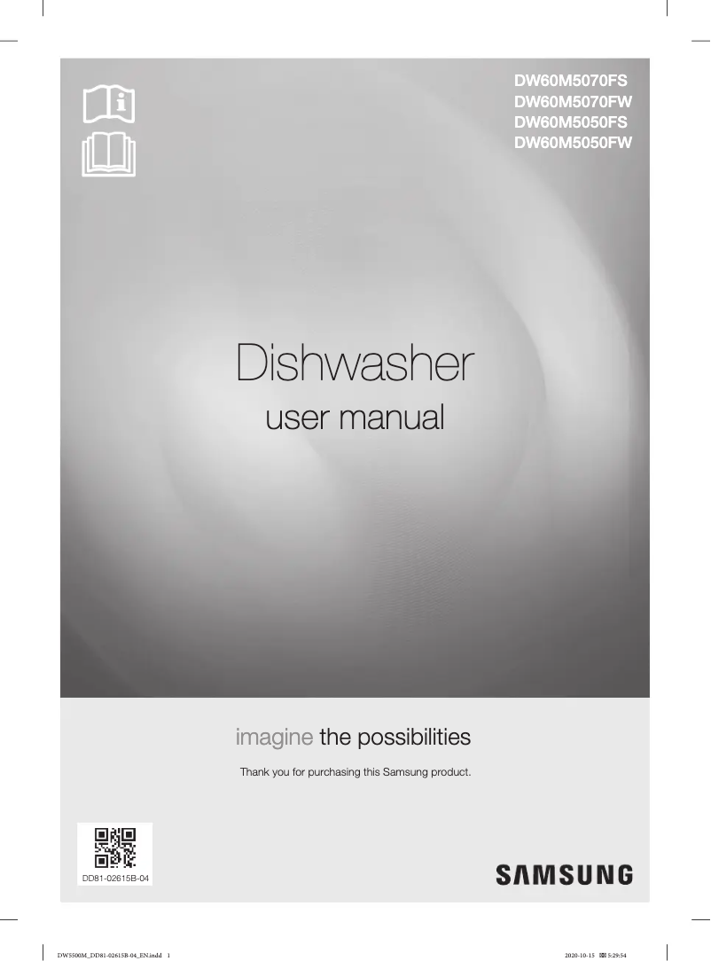 Página 1 del manual Manual de usuario Samsung DW60M5050FW