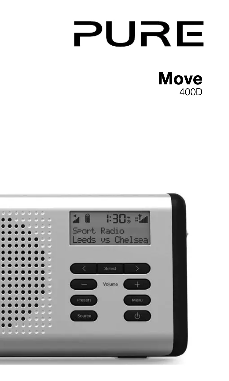 Page 1 de la notice Manuel utilisateur Pure Move 400D