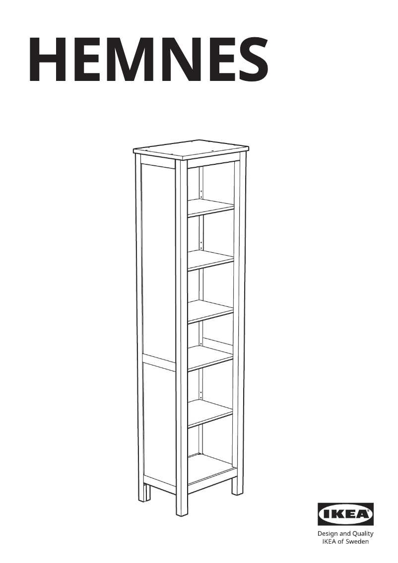 Image de la première page du manuel de l'appareil HEMNES 603.528.86