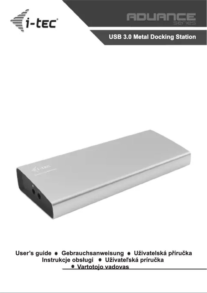 Page 1 of the manual User Manual i-TEC U3METALDOCK