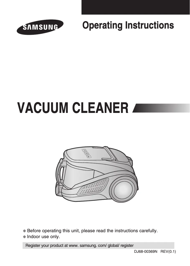 Page 1 de la notice Manuel utilisateur Samsung SC9120