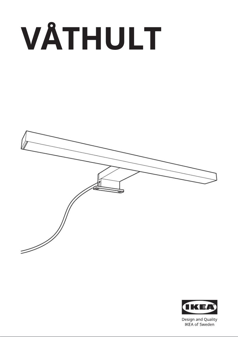 Page 1 de la notice Manuel utilisateur Ikea VÅTHULT 505.377.44