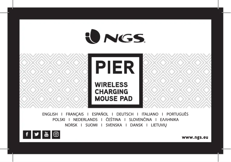 Page 1 de la notice Manuel utilisateur NGS PIER