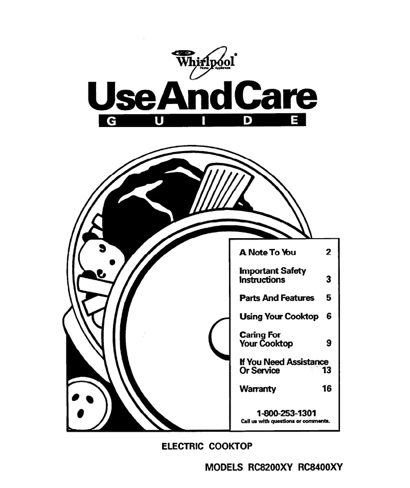 Page 1 de la notice Manuel utilisateur Whirlpool RC8200XYW0