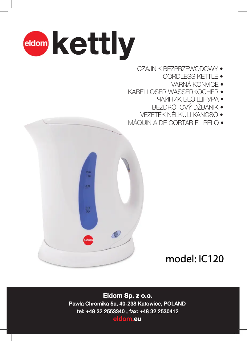 Page 1 de la notice Manuel utilisateur Eldom IC120