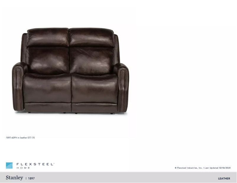 Page 1 de la notice Manuel utilisateur Flexsteel Stanley B1897-60PH