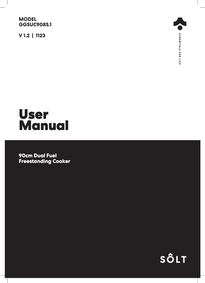 Page 1 de la notice Manuel utilisateur Sôlt GGSUC908S.1