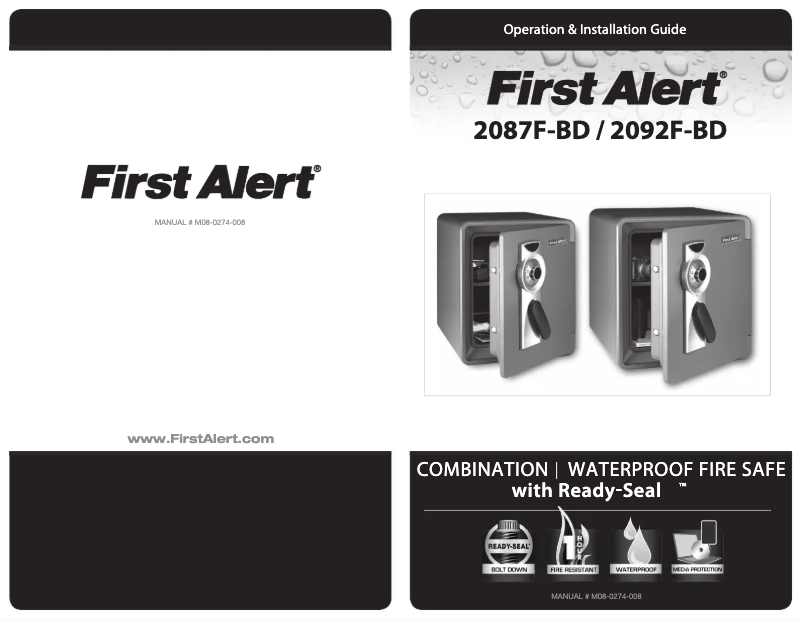 Page 1 de la notice Manuel utilisateur First Alert 2092F