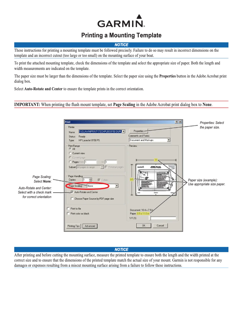 Page 1 de la notice Guide d'installation Garmin GHC10