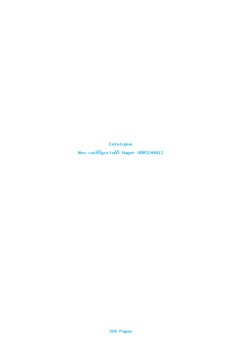 Image de la première page du manuel de l'appareil UDM3244Q12