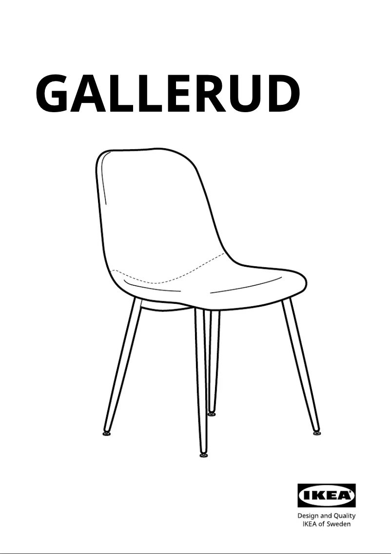 Page 1 de la notice Manuel utilisateur Ikea GALLERUD 305.552.44