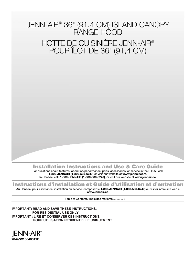 Página 1 del manual Manual de uso y mantenimiento Whirlpool JXI8936DS