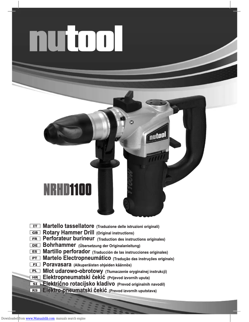 Página 1 del manual Manual de usuario Nutool NRHD1100