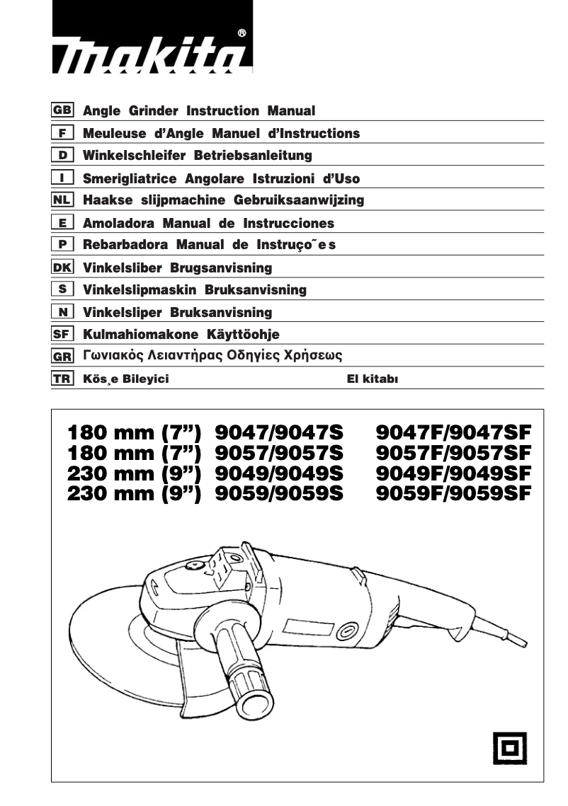 Page 1 de la notice Manuel utilisateur Makita 9049