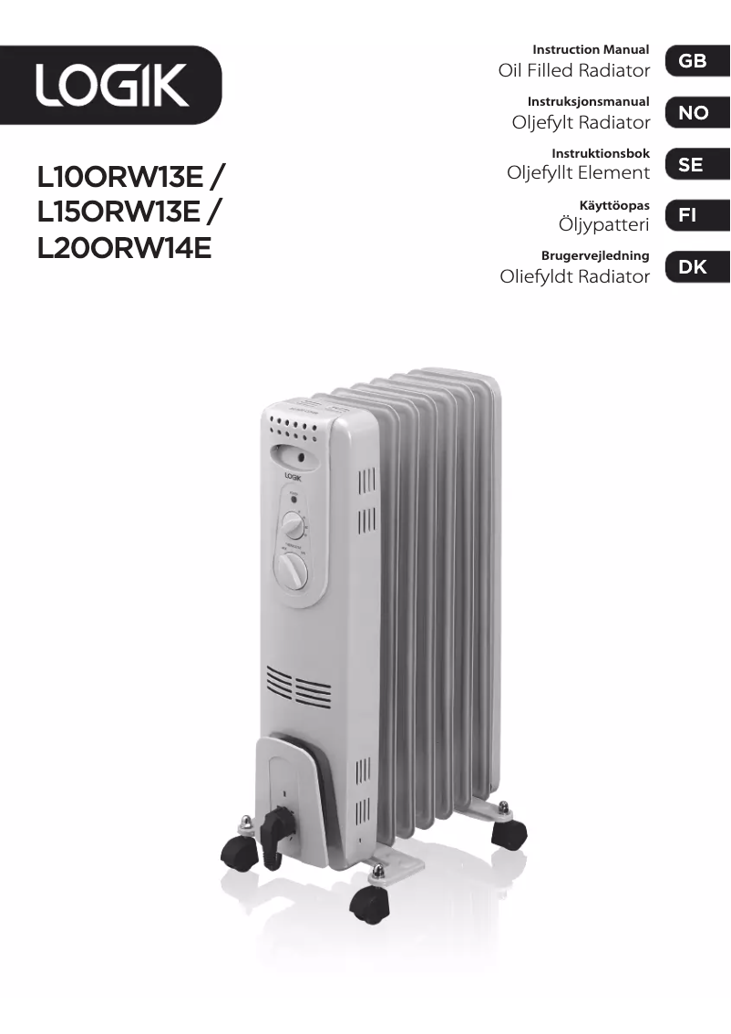 Page 1 of the manual User Manual Logik L20ORW14E