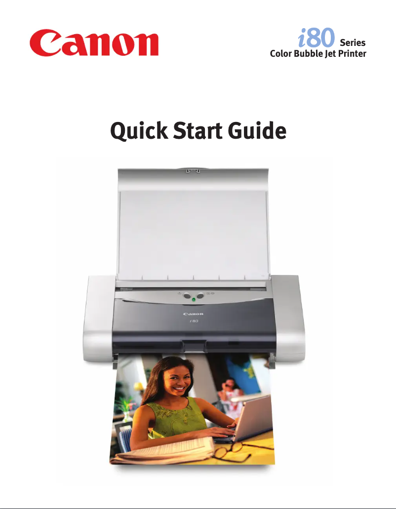 Page 1 de la notice Manuel utilisateur Canon Bubble Jet i80