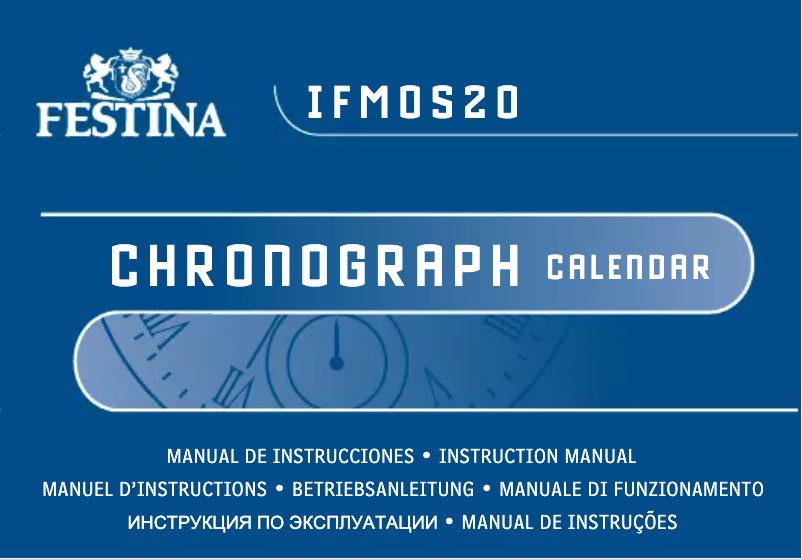 Page 1 de la notice Manuel utilisateur Festina Chronograph F16970