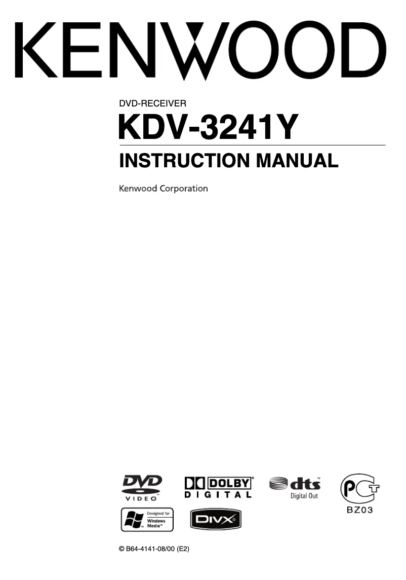 Page 1 de la notice Manuel utilisateur Kenwood KDV-3241Y