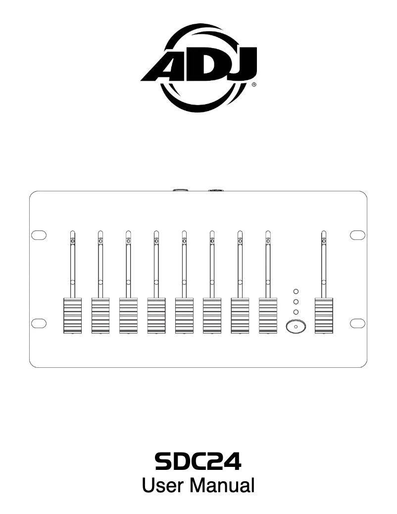 Page 1 de la notice Manuel utilisateur American DJ SDC24