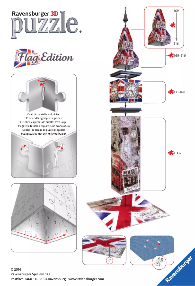 Página 1 del manual Manual de usuario Ravensburger Big Ben Flag Edition