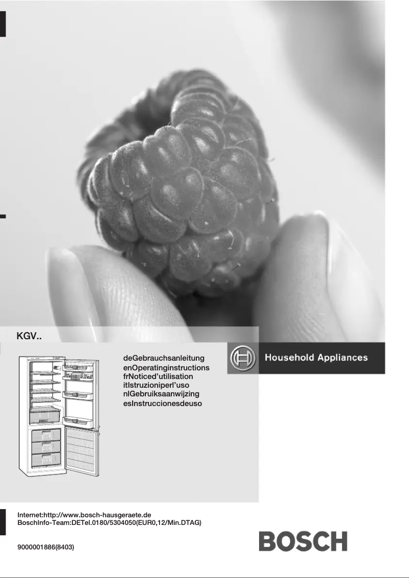 Page 1 de la notice Manuel utilisateur Bosch KGV31422FF