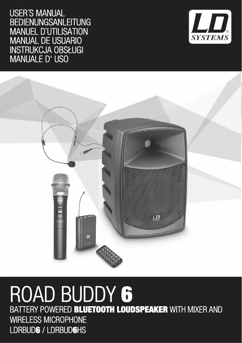 Page 1 de la notice Manuel utilisateur LD Systems Road Buddy 6