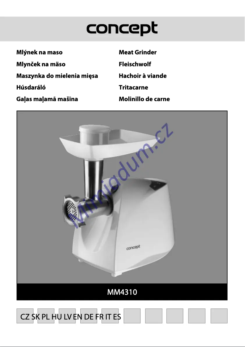 Page 1 de la notice Manuel utilisateur Concept MM4310