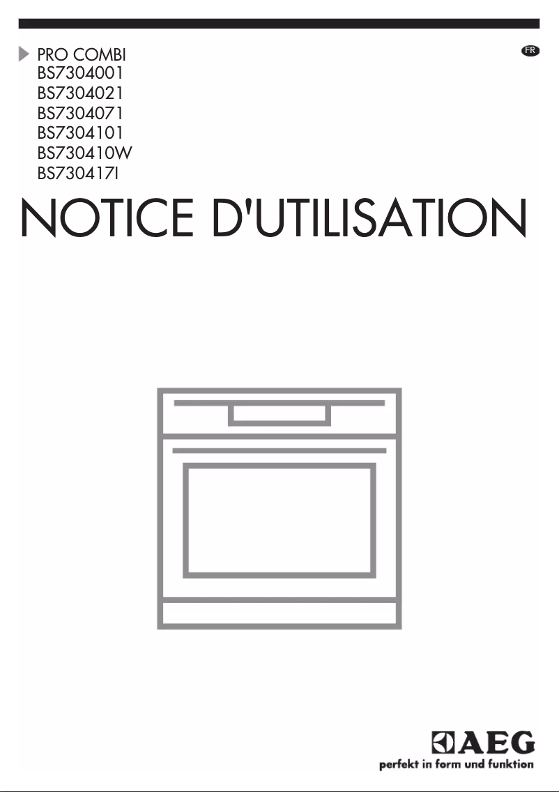 Page 1 de la notice Manuel utilisateur AEG BS7304021