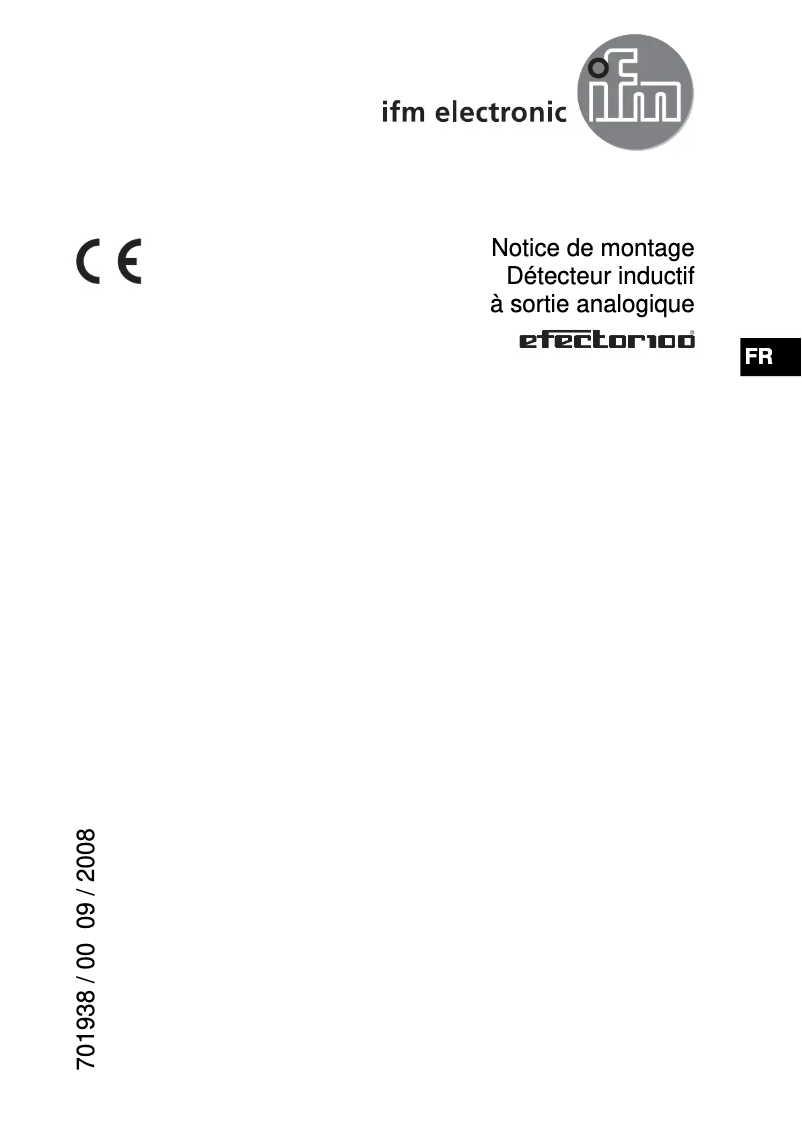 Page 1 de la notice Manuel utilisateur IFM IF6028