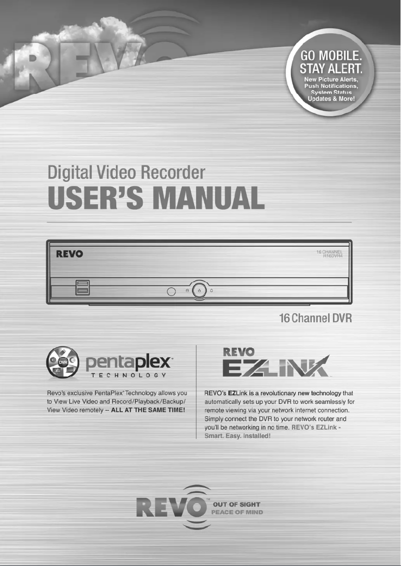 Page 1 de la notice Manuel utilisateur REVO R16DVR4