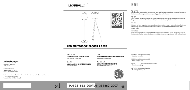 Página 1 del manual Manual de usuario Livarno Lux IAN 351862