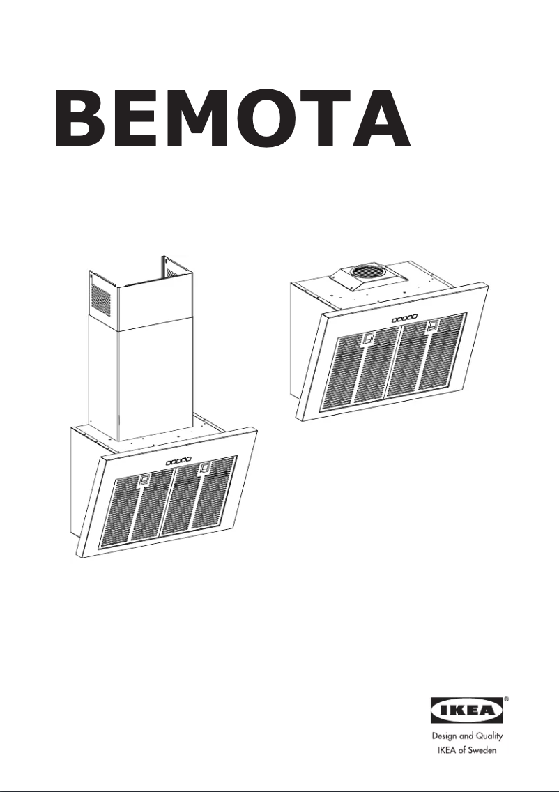 Page 1 de la notice Manuel utilisateur Ikea BEMÖTA