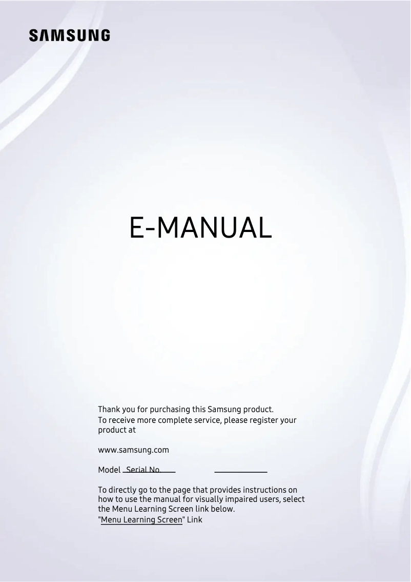 Página 1 del manual Manual de usuario Samsung UA32T4500AR