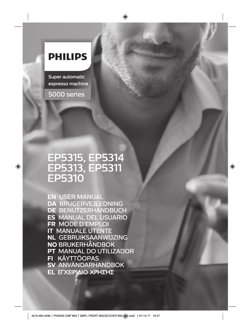 Page 1 of the manual User Manual Philips Series 5000 EP5310
