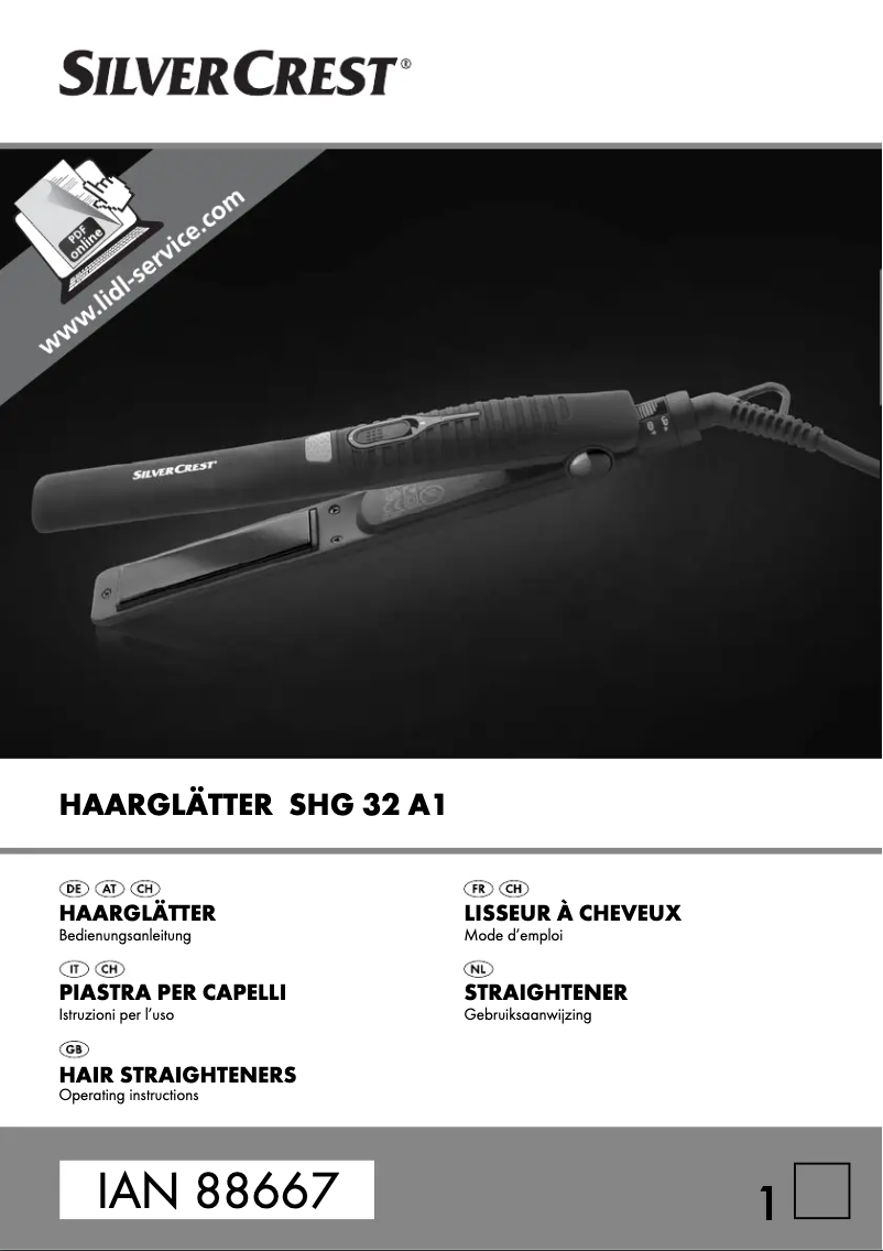 Página 1 del manual Manual de usuario SilverCrest SHG 32 A1