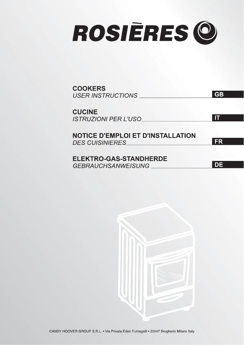 Page 1 de la notice Manuel utilisateur Rosieres RMC 5311 RB/1
