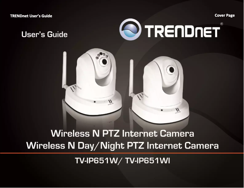 Page 1 of the manual User Manual TRENDnet TV-IP651WI