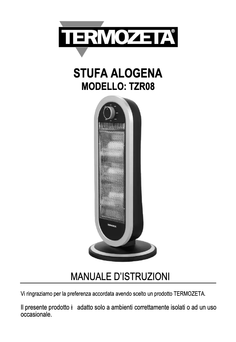 Page 1 de la notice Manuel utilisateur Termozeta TZR08