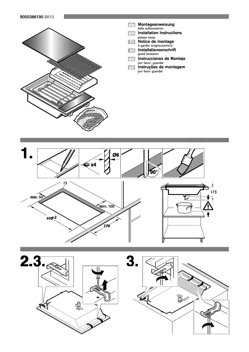 Page 1 de la notice Guide d'installation Siemens ET375MU11E